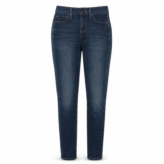Front view of Levi's Women's Blue 710 Super Skinny Jeans, size 25, Mid-Rise Denim