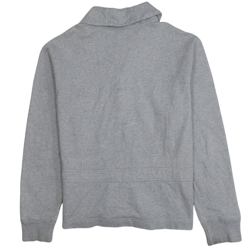 Ralph Lauren Men's Grey XL Cardigan Sweatshirt with Logo Patch