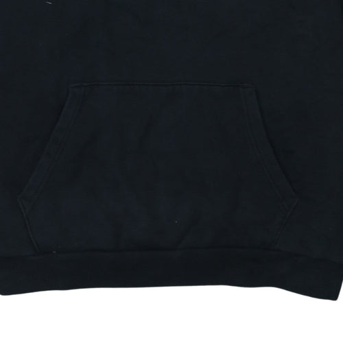 Puma Men's Black XL Pullover Hoodie with Logo Print