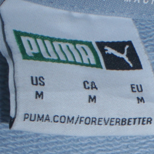 Puma Women's Blue Logo Crew Neck Pullover Sweatshirt Size M