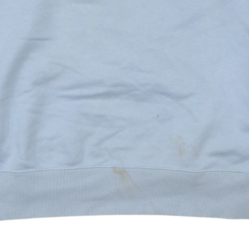 Puma Women's Blue Logo Crew Neck Pullover Sweatshirt Size M