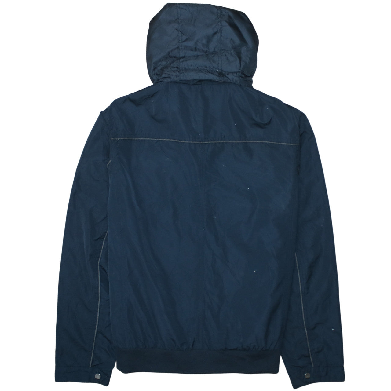 Calvin Klein Men's Blue XL Hooded Water-Resistant Jacket