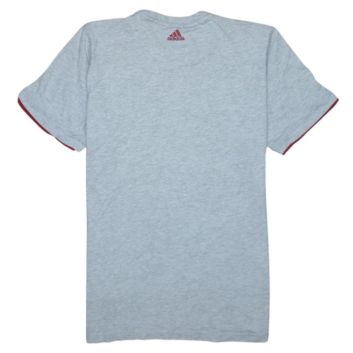 Adidas Boys Grey Graphic Print Sports T-Shirt 15-16 Years