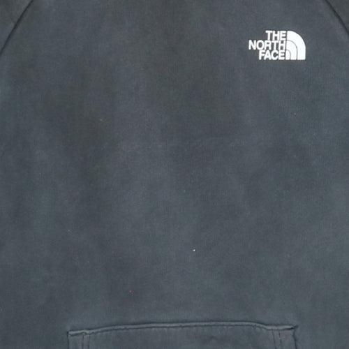 The North Face Men's Grey Pullover Hoodie Medium Outdoor Fleece