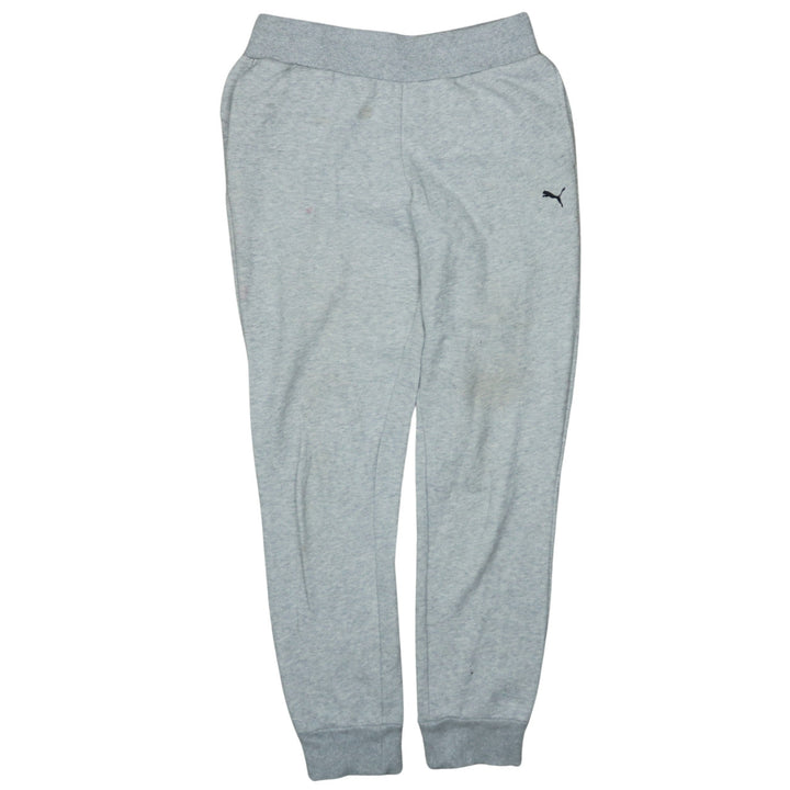 Puma Womens Grey Jogger Sweatpants Size S Fleece Tapered Trousers