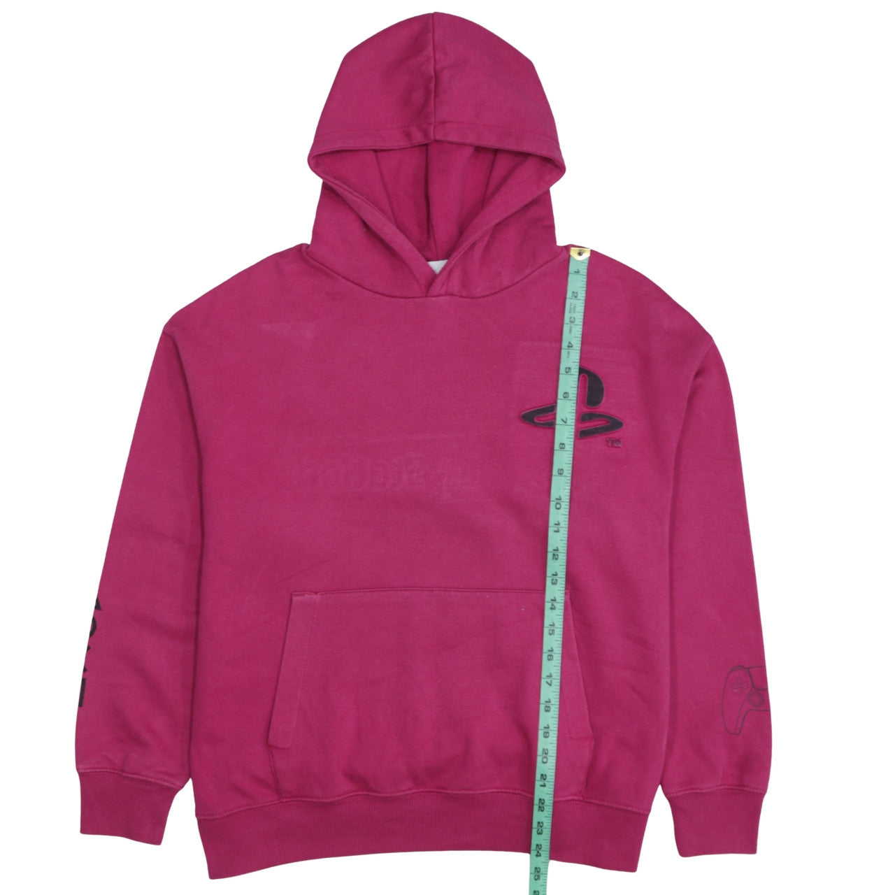 Zara Girls Pink PlayStation Pullover Hoodie 13-14 Years Logo Fleece