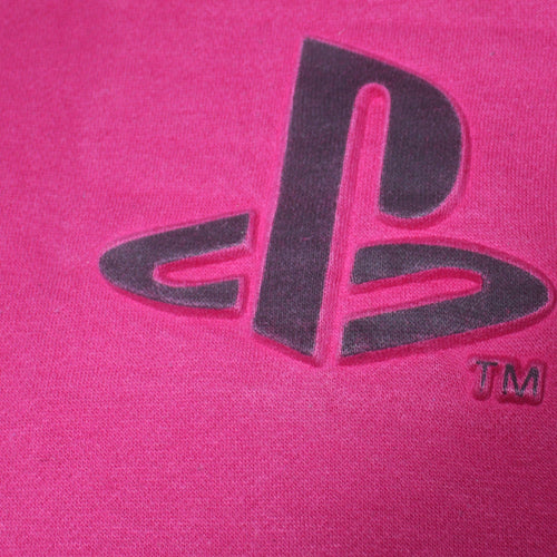 Zara Girls Pink PlayStation Pullover Hoodie 13-14 Years Logo Fleece