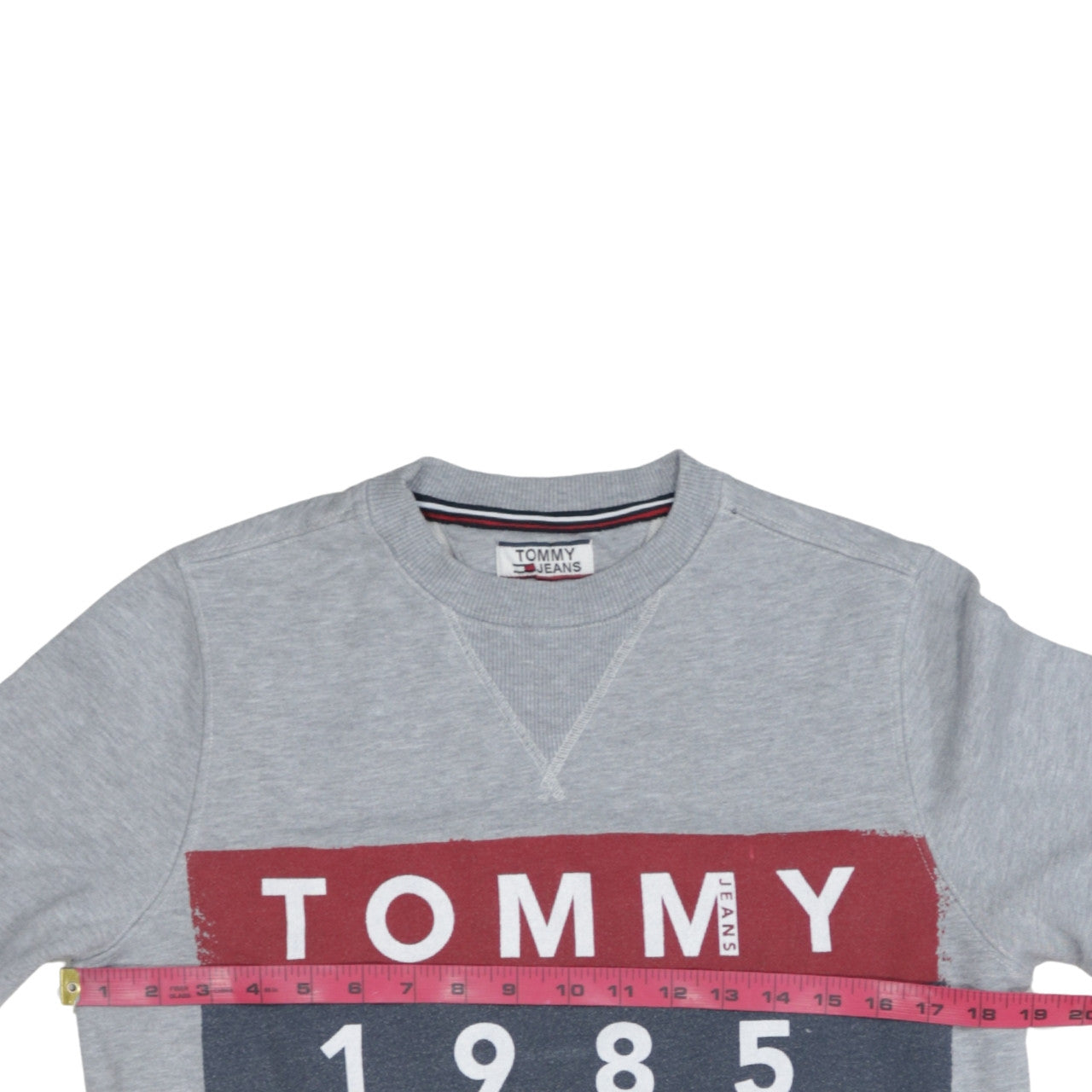 Tommy Jeans Men's Grey Logo Sweatshirt Regular Fit M