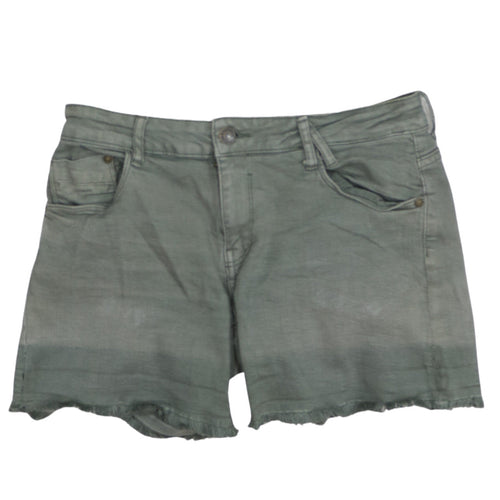 America Today Women’s Green Cut-Off Denim Shorts Size M