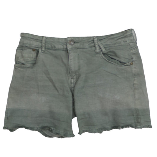 America Today Women’s Green Cut-Off Denim Shorts Size M