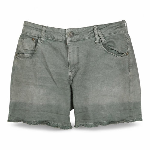America Today Women’s Green Cut-Off Denim Shorts Size M