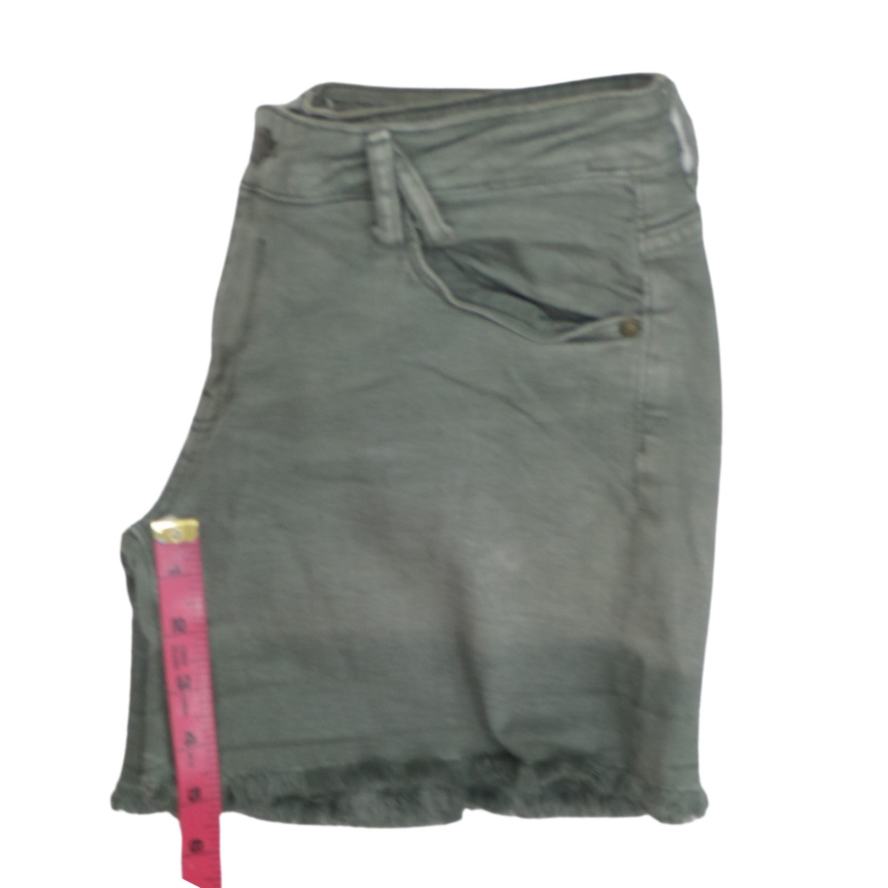 America Today Women’s Green Cut-Off Denim Shorts Size M