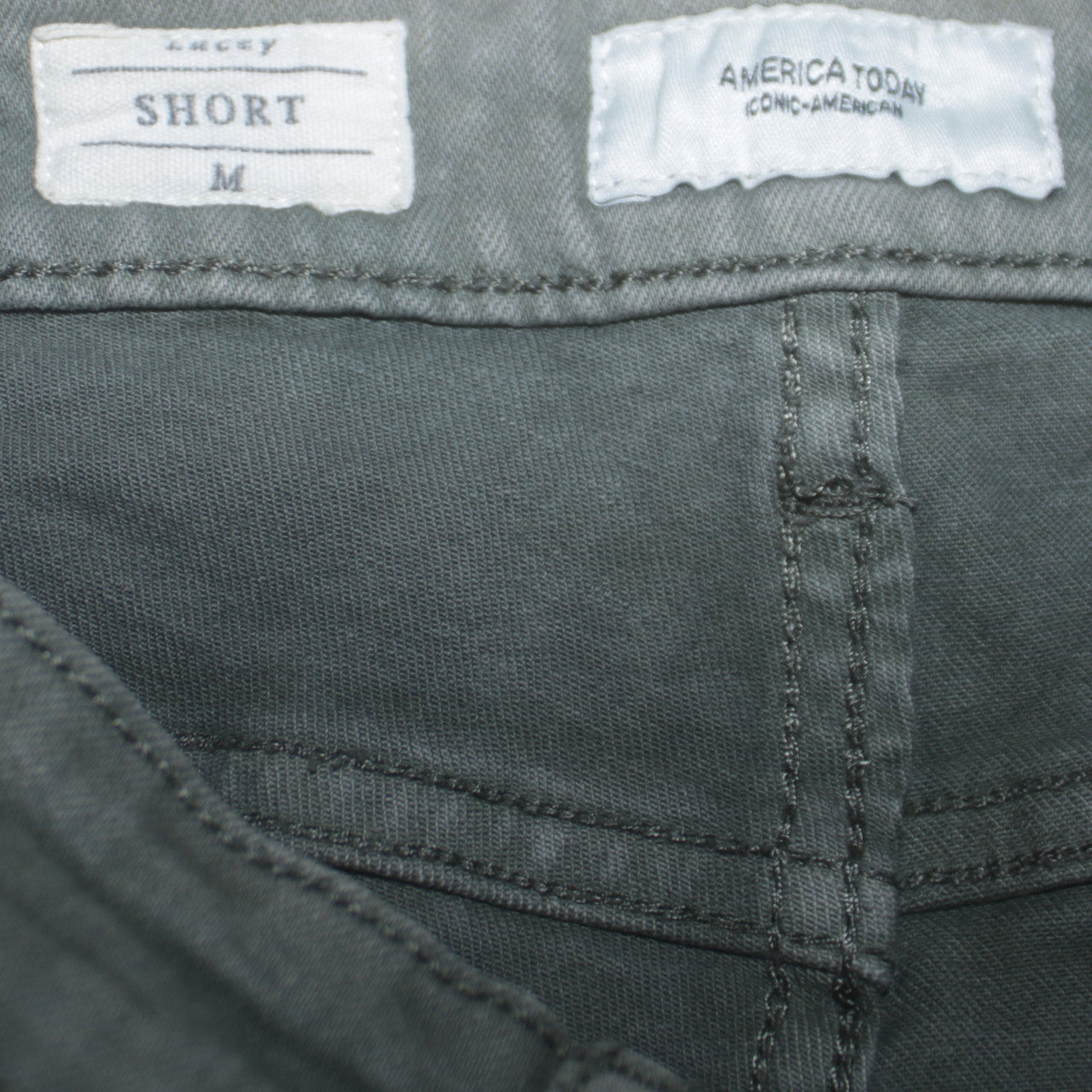 America Today Women’s Green Cut-Off Denim Shorts Size M