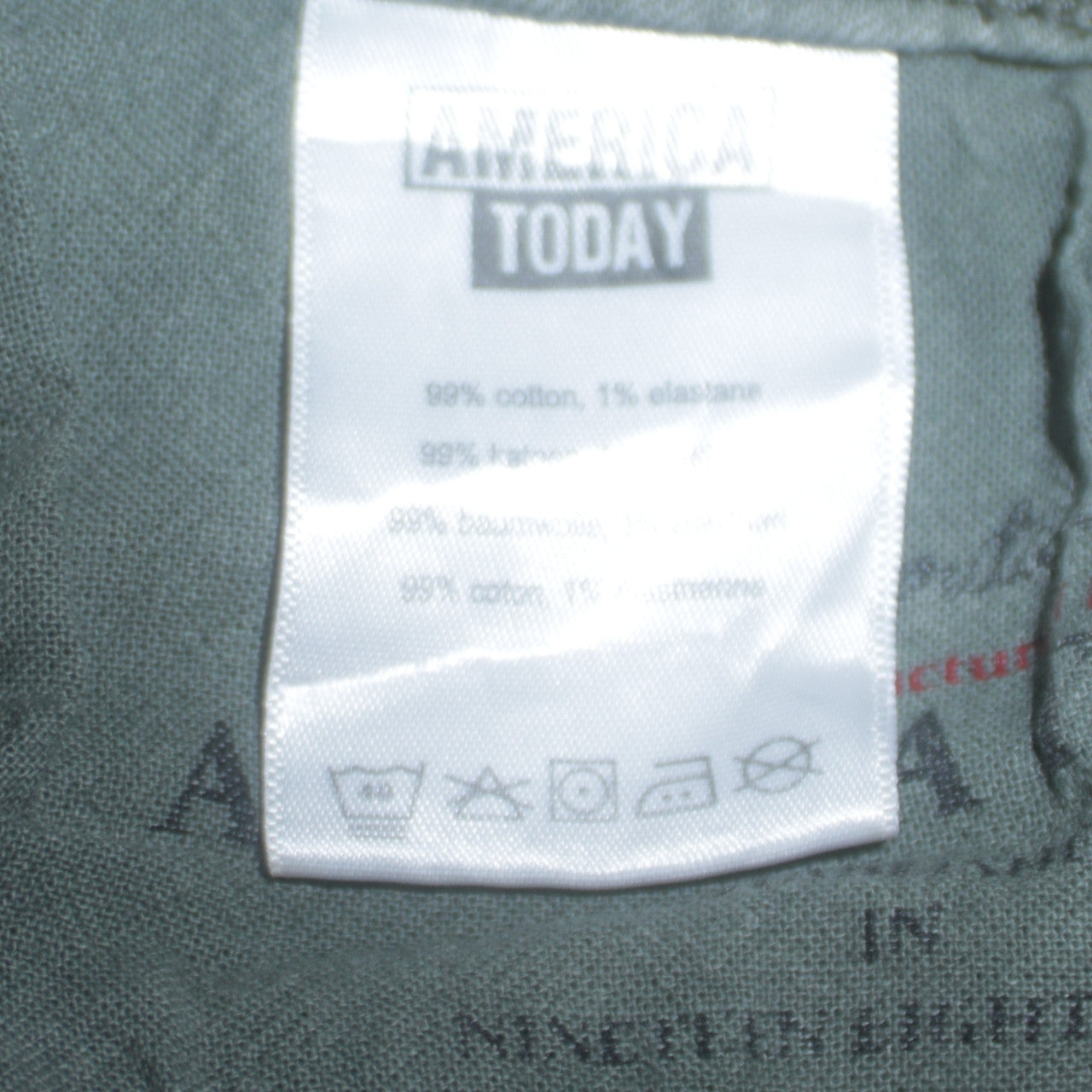 America Today Women’s Green Cut-Off Denim Shorts Size M