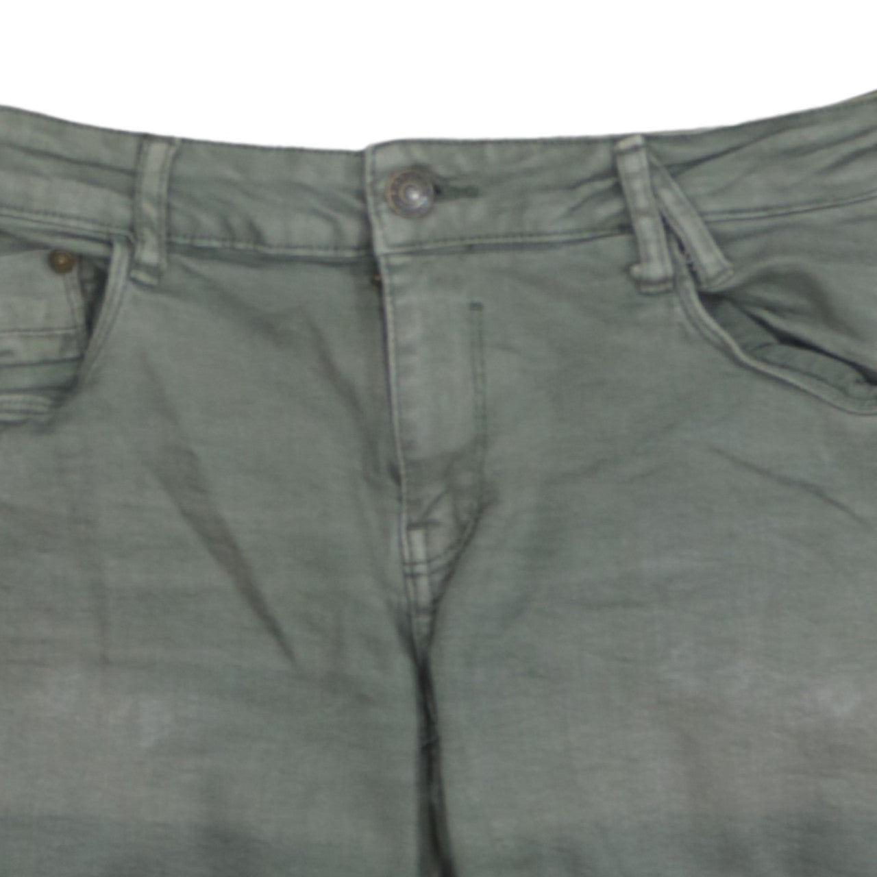 America Today Women’s Green Cut-Off Denim Shorts Size M