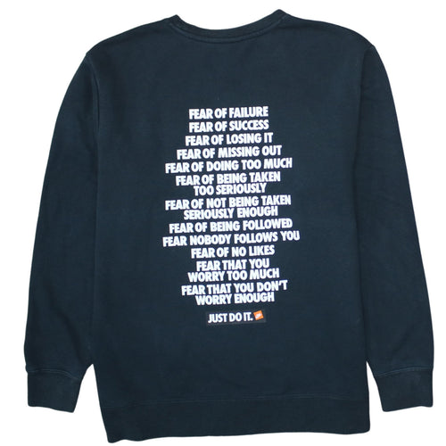 Nike Men's Black Just Do It Pullover Sweatshirt Size S