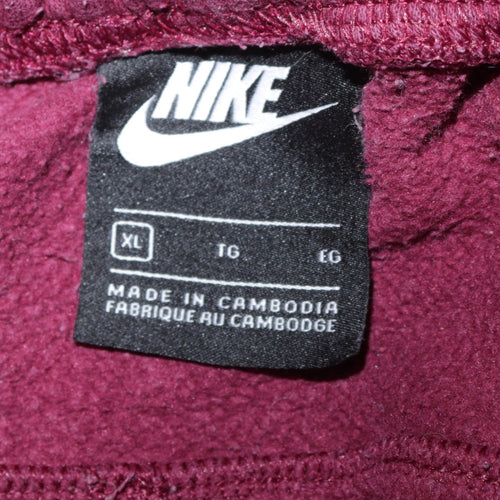 Nike Air Men's Red Jogger Trousers XL Fleece Tapered Pants