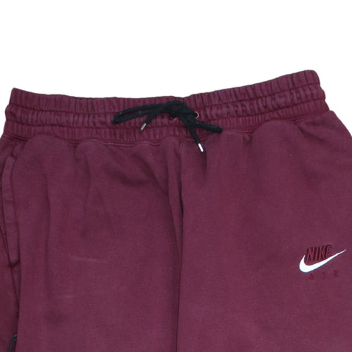 Nike Air Men's Red Jogger Trousers XL Fleece Tapered Pants