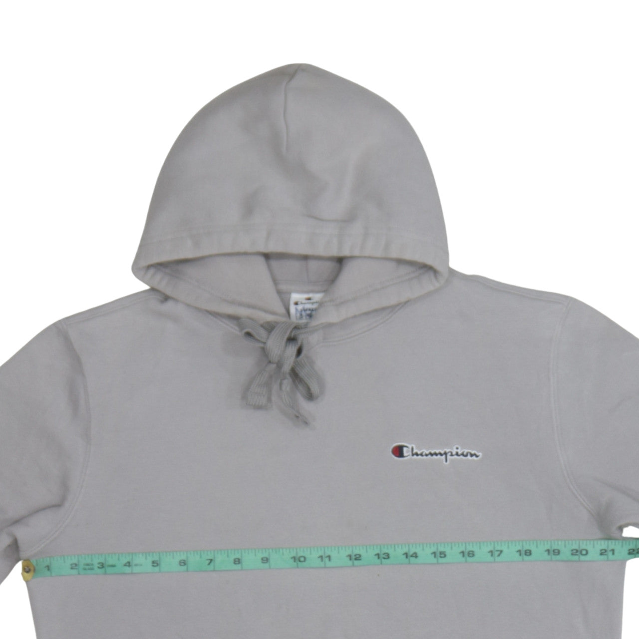 Champion Men's Grey Small Pullover Hoodie with Logo