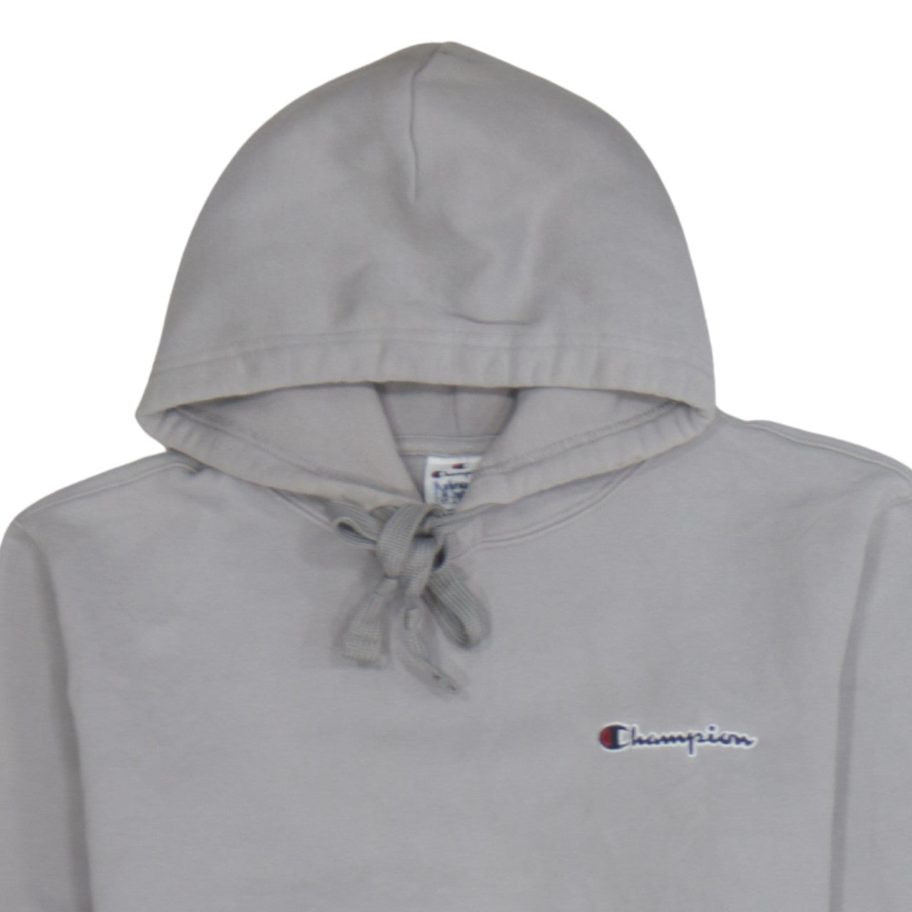 Champion Men's Grey Small Pullover Hoodie with Logo