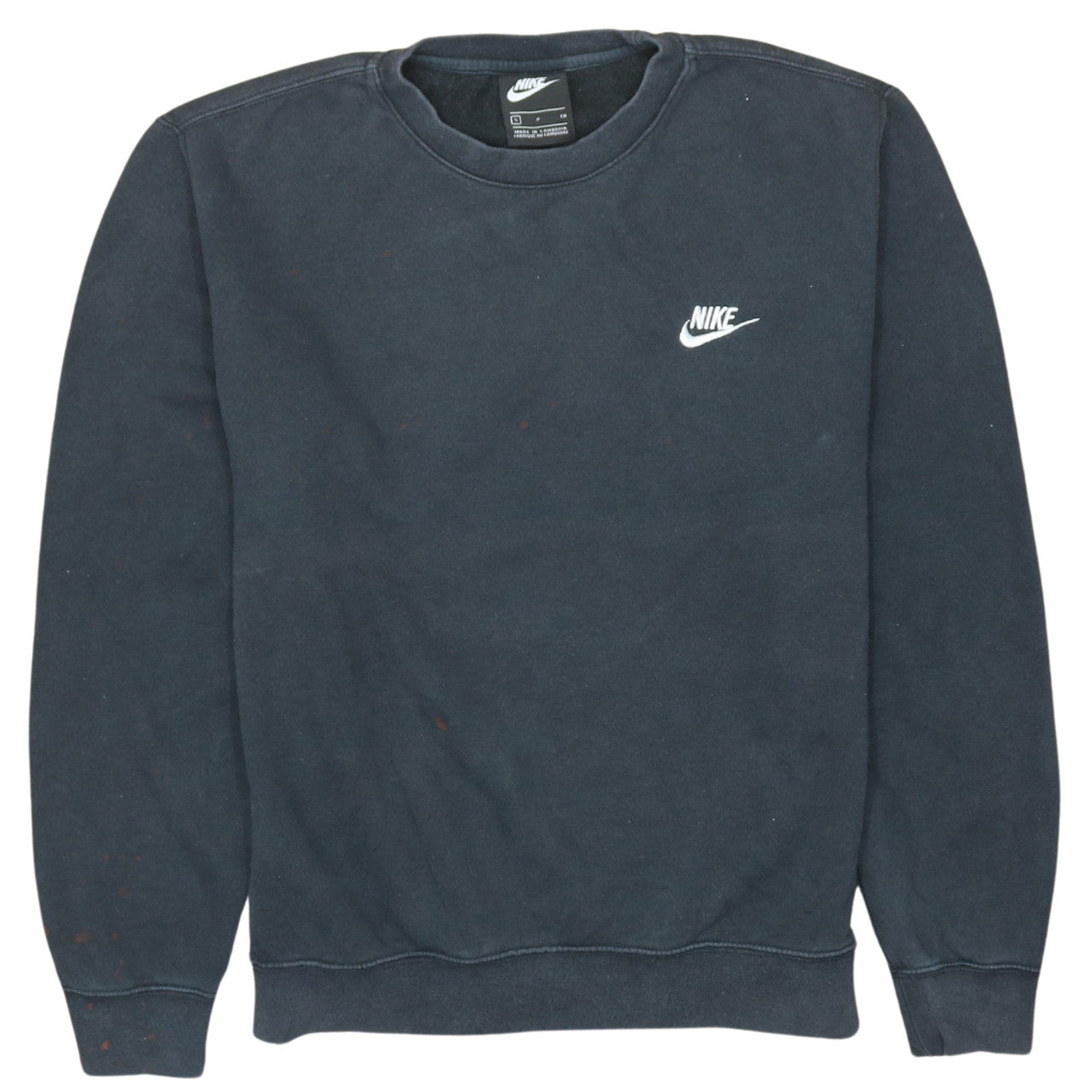 Nike Women's Black Small Pullover Sweatshirt Crew Neck Logo