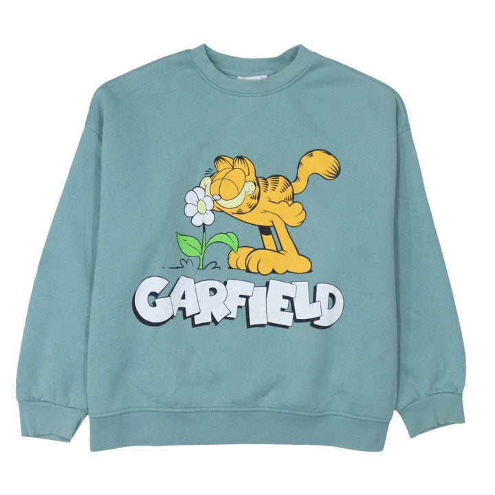 Primark Women’s Blue Garfield Graphic Pullover Sweatshirt XL