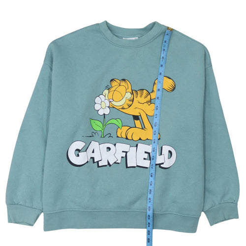 Primark Women’s Blue Garfield Graphic Pullover Sweatshirt XL