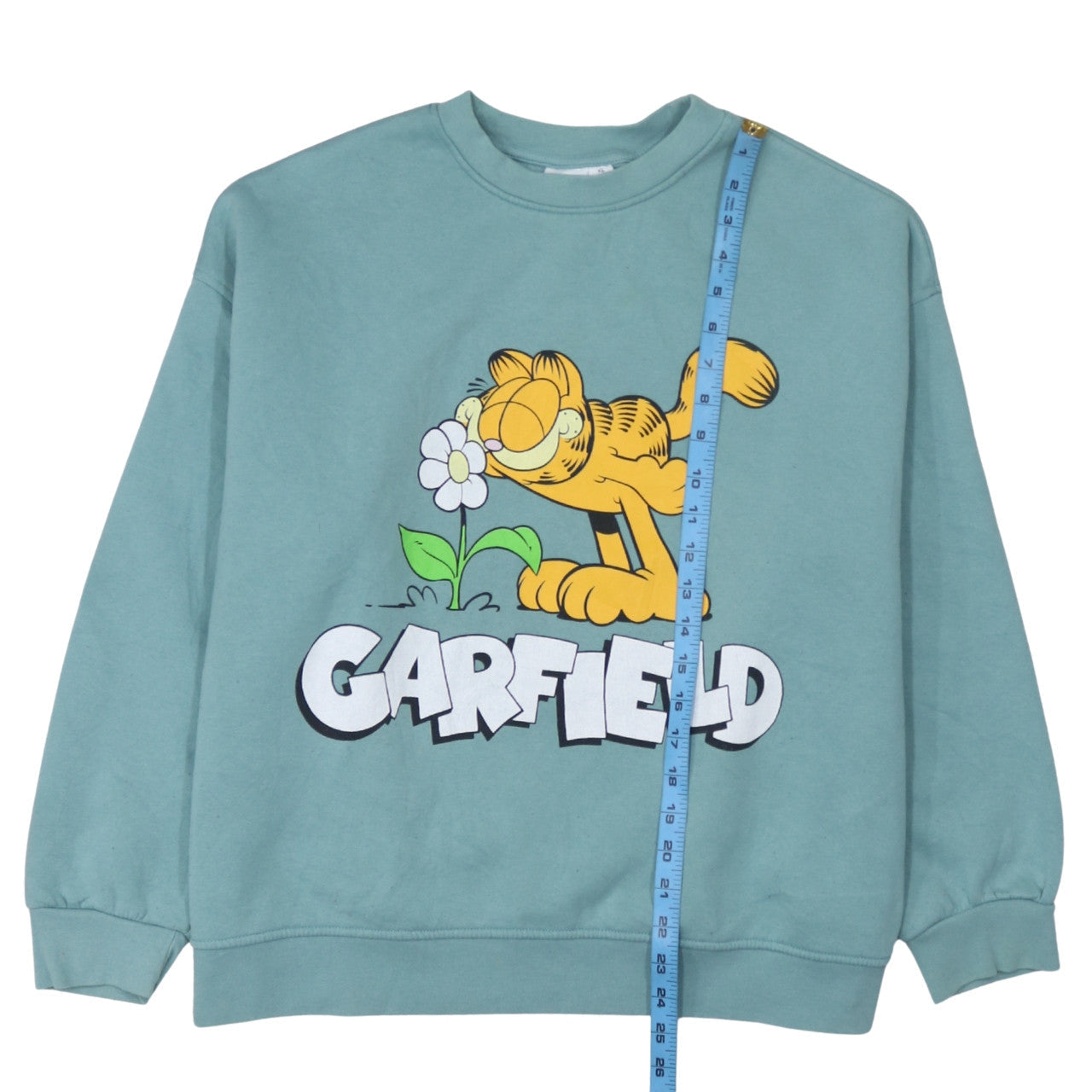 Primark Women’s Blue Garfield Graphic Pullover Sweatshirt XL