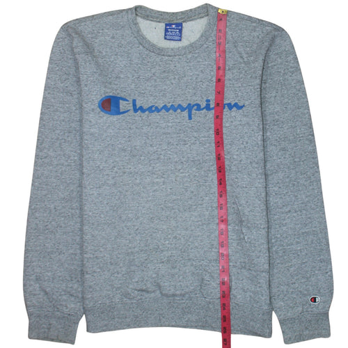 Champion Men’s Grey Crew Neck Logo Sweatshirt Size M