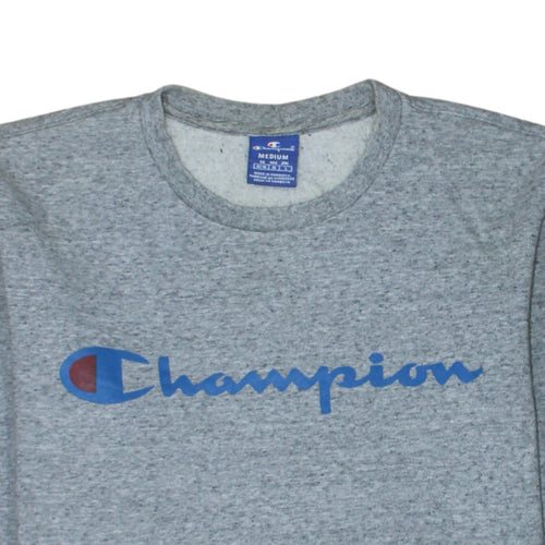 Champion Men’s Grey Crew Neck Logo Sweatshirt Size M