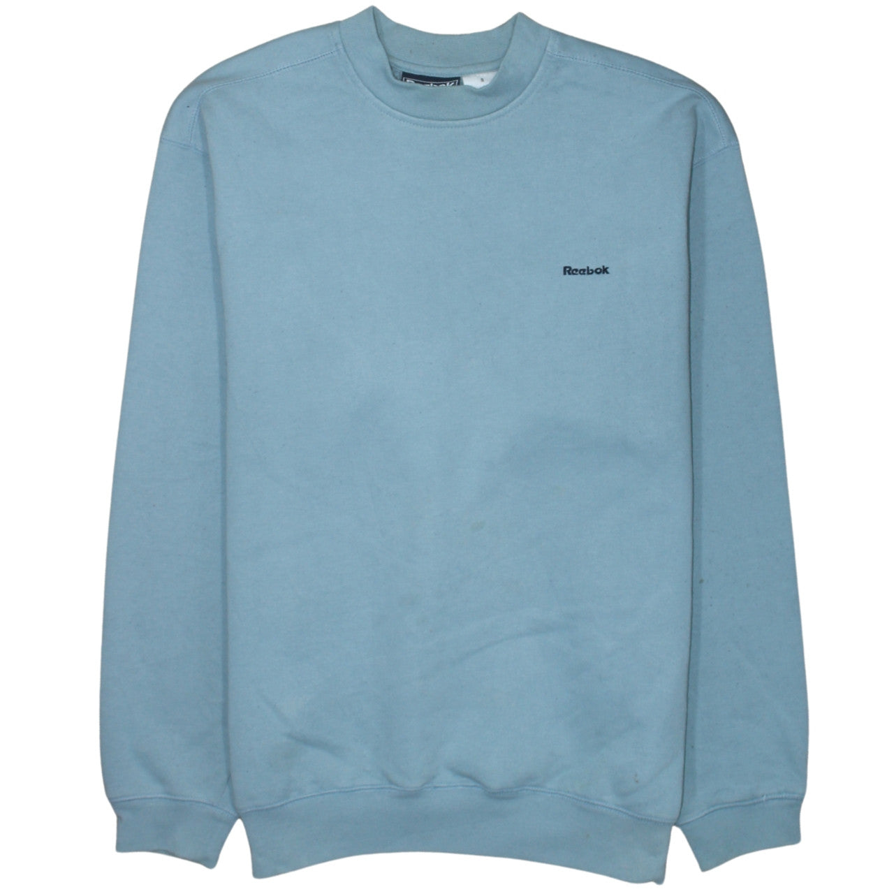 Reebok Mens Blue Crew Neck Pullover Sweatshirt Size S