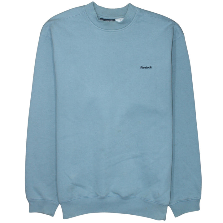 Reebok Mens Blue Crew Neck Pullover Sweatshirt Size S