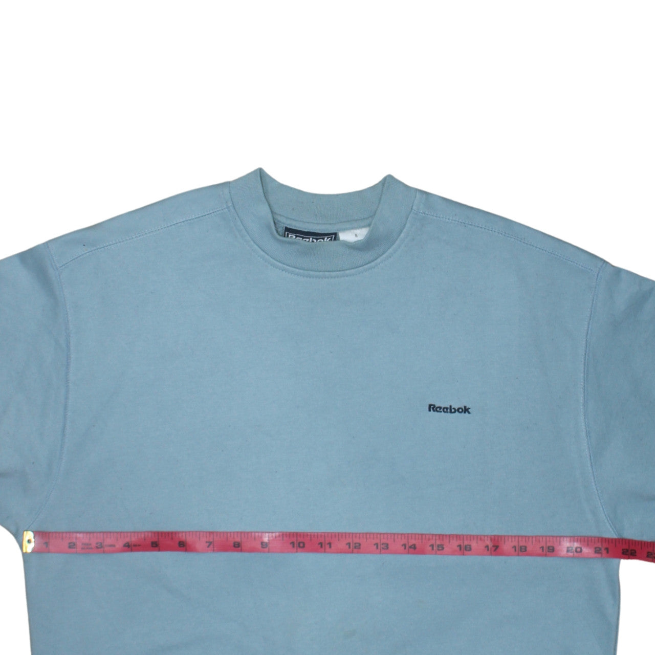 Reebok Mens Blue Crew Neck Pullover Sweatshirt Size S