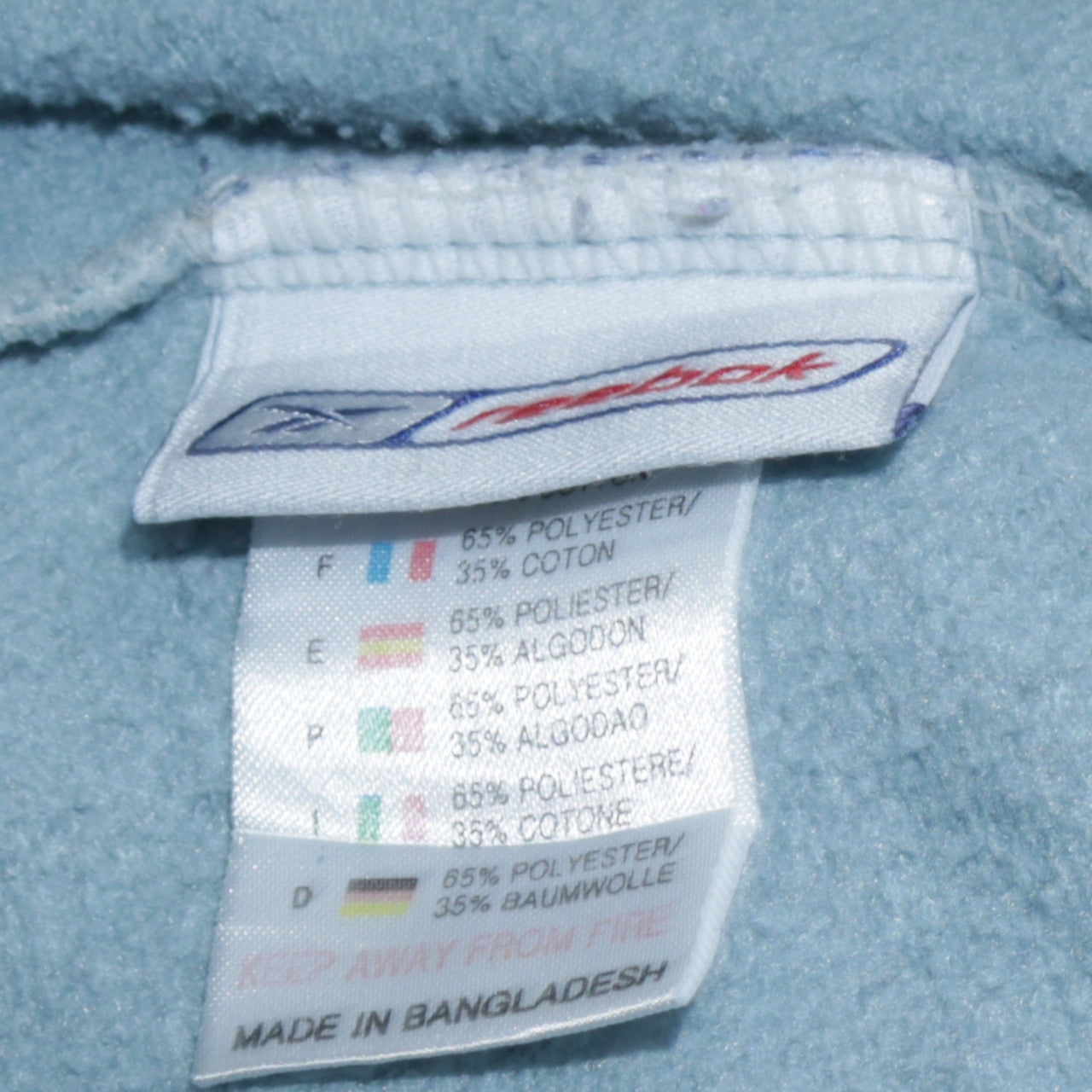 Reebok Mens Blue Crew Neck Pullover Sweatshirt Size S