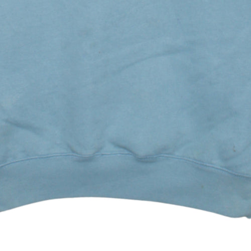 Reebok Mens Blue Crew Neck Pullover Sweatshirt Size S