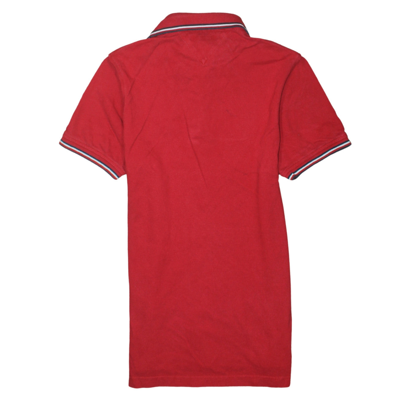 Tommy Hilfiger Men's Red Slim Fit Polo Shirt L Cotton Classic