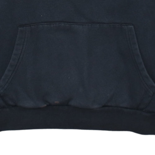 Adidas Women's Black Size 10 Pullover Hoodie with Logo and Pockets