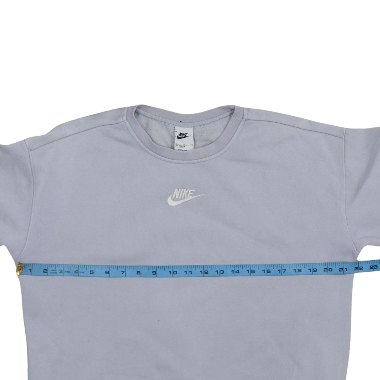 Nike Girls Grey XL Pullover Fleece Sweatshirt Sports Logo Crew Neck
