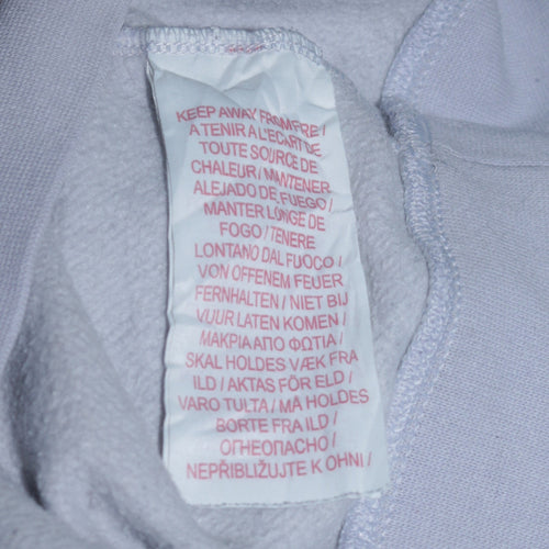 Nike Girls Grey XL Pullover Fleece Sweatshirt Sports Logo Crew Neck