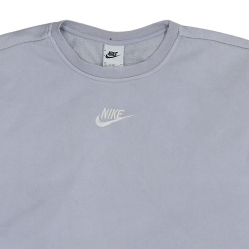 Nike Girls Grey XL Pullover Fleece Sweatshirt Sports Logo Crew Neck