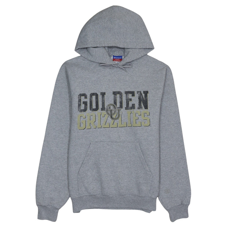 Champion Men’s Grey Pullover Hoodie M Golden Grizzlies Fleece
