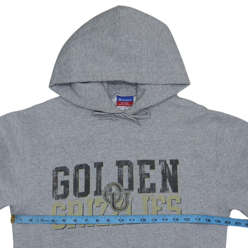 Champion Men’s Grey Pullover Hoodie M Golden Grizzlies Fleece