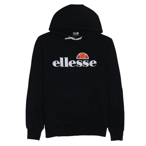 Ellesse Womens Black Pullover Hoodie Size L Cotton Blend