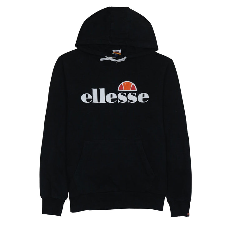 Ellesse Womens Black Pullover Hoodie Size L Cotton Blend