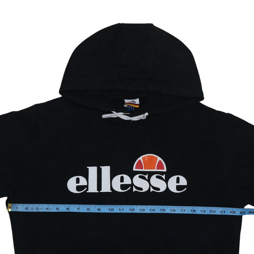 Ellesse Womens Black Pullover Hoodie Size L Cotton Blend