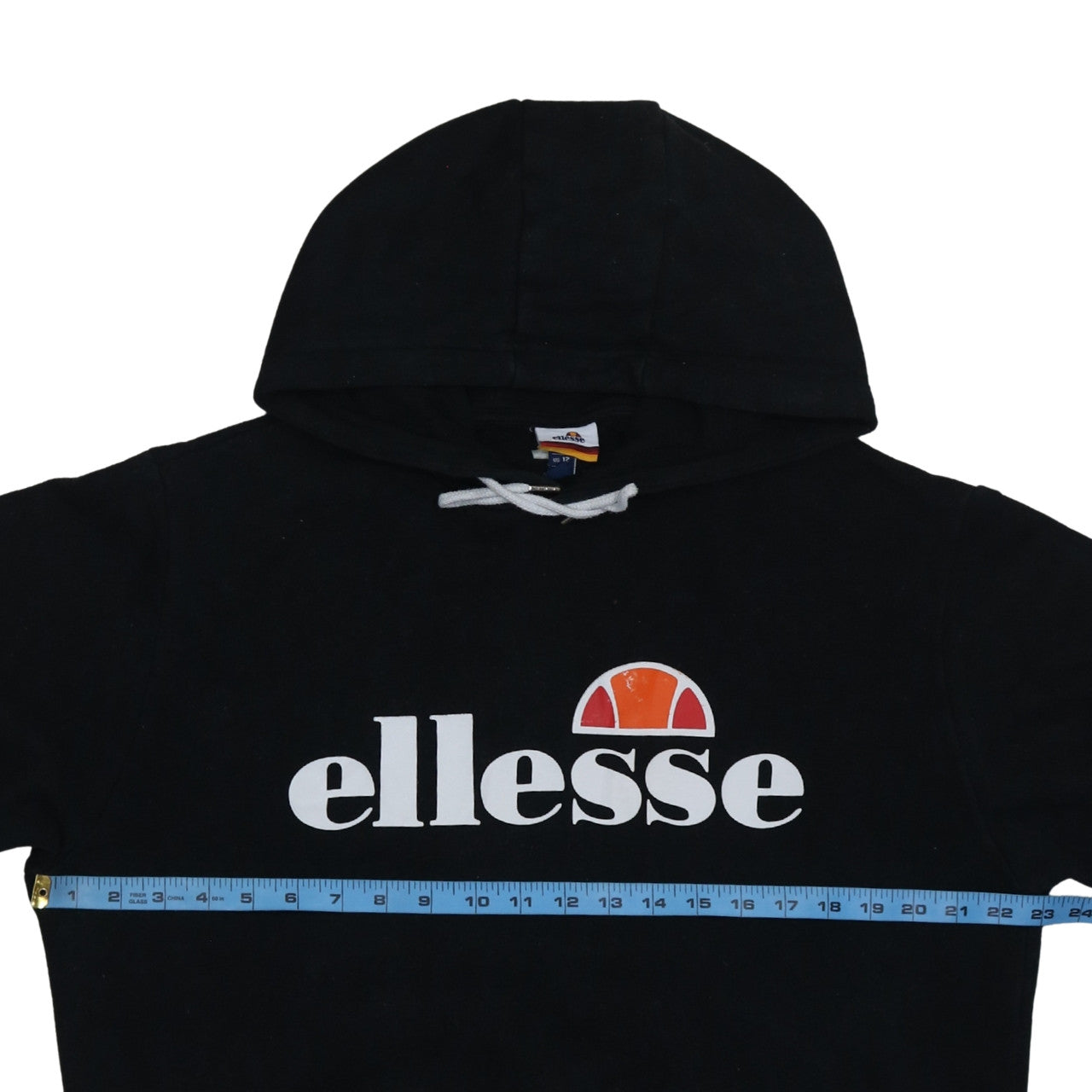 Ellesse Womens Black Pullover Hoodie Size L Cotton Blend