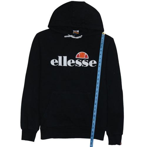 Ellesse Womens Black Pullover Hoodie Size L Cotton Blend