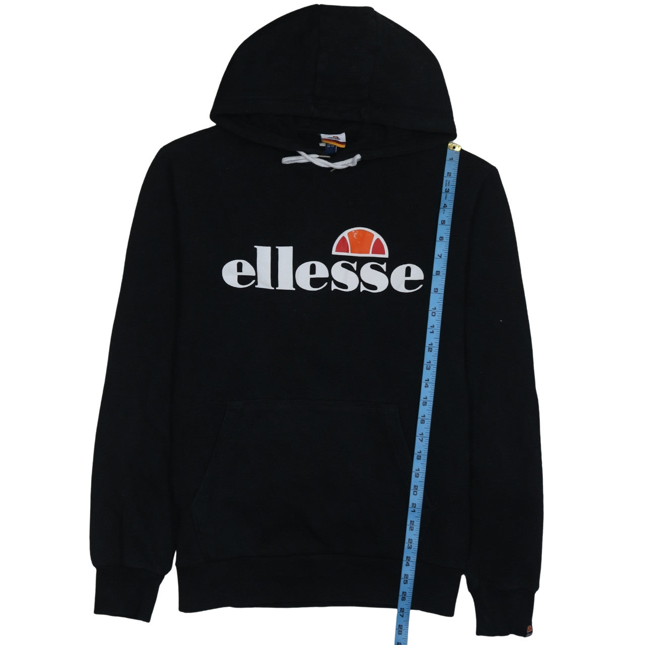 Ellesse Womens Black Pullover Hoodie Size L Cotton Blend