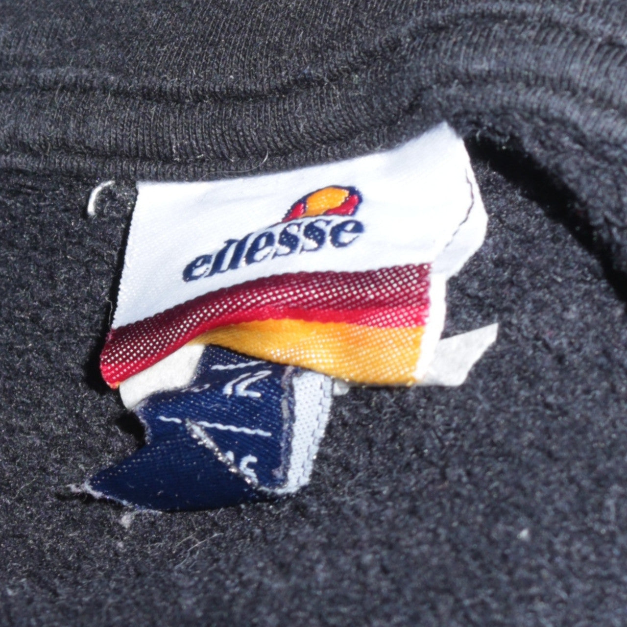 Ellesse Womens Black Pullover Hoodie Size L Cotton Blend