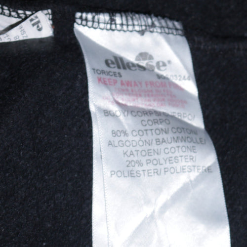 Ellesse Womens Black Pullover Hoodie Size L Cotton Blend